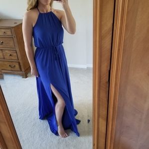 Royal blue maxi dress